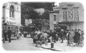 Place de l'Hôtel de Ville en 1945