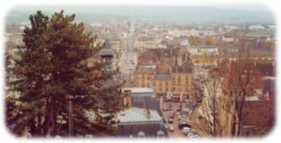 Vue depuis l'ancienne forteresse du centre de Chteau-Thierry