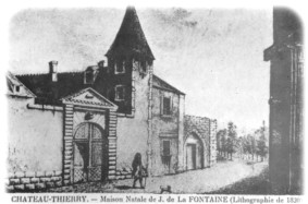 La maison natale du fabuliste en 1820
